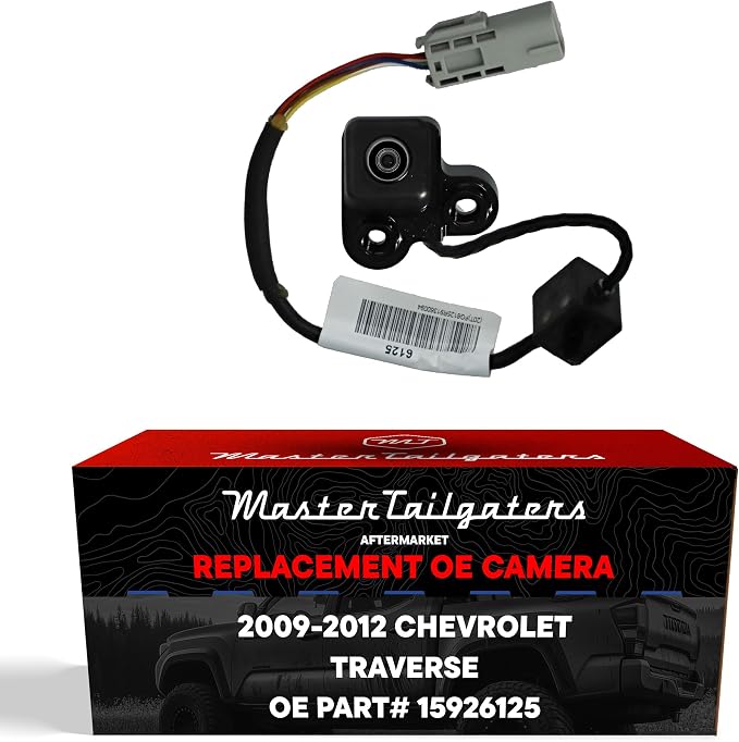 Master Tailgaters Replacement for Chevrolet Traverse (2009-2012) Backup Camera OE Part # 15926125