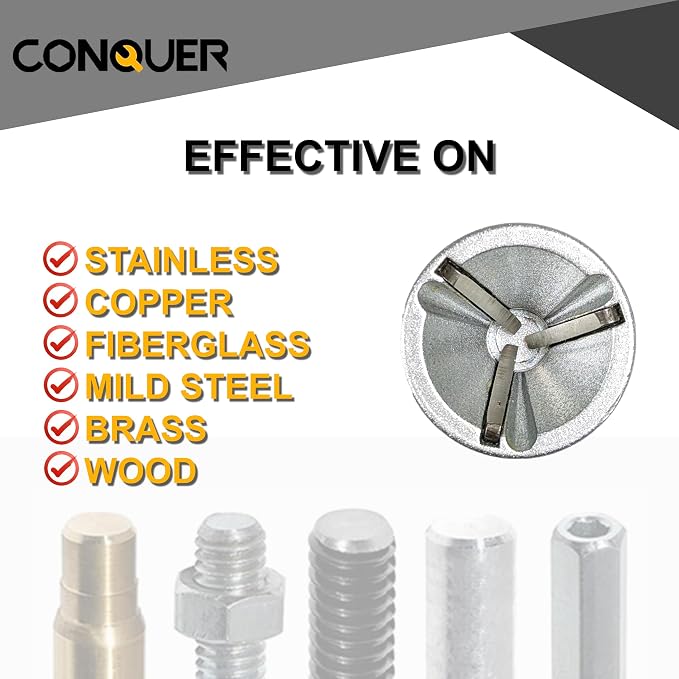 CONQUER Precision Tool Kit Bundle: Magnetic Socket Extension Set + Deburring External Chamfer Tool