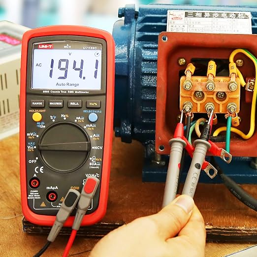 UNI-T UT139C Digital Multimeter Auto Range True RMS Meter Handheld Tester 6000 Count Voltmeter Temperature Test