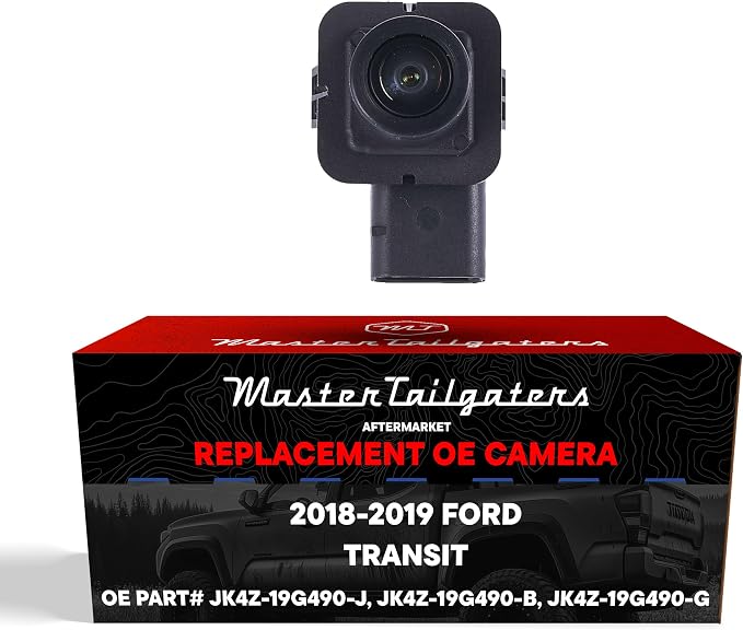 Master Tailgaters Replacement for Ford Transit Passenger/Cargo Van (2018-2019) Backup Camera OE Part # JK4Z-19G490-J, JK4Z-19G490-B, JK4Z-19G490-G