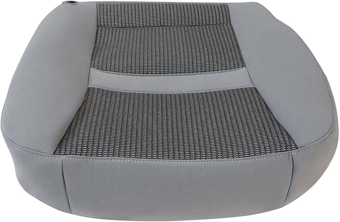 Priprilod Gray Cloth Front Passenger Side Bottom Replacement Seat Cover Compatible with Dodge Ram 2500 3500 4500 5500 2006 2007 2008 2009 2010