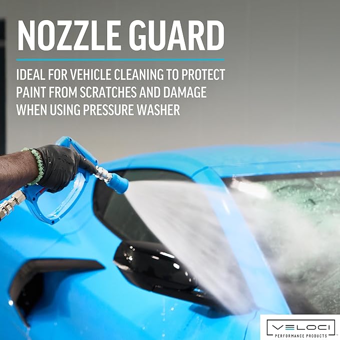 MTM Hydro Acqualine Pressure Washer Nozzle Guard Holder Tips Protector with 1/4” Quick Coupler Plug, 25 Degrees 3.0