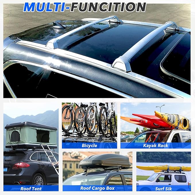 Roof Rack Luggage Carrier 2017-2022 for Honda CRV Rooftop Aluminum