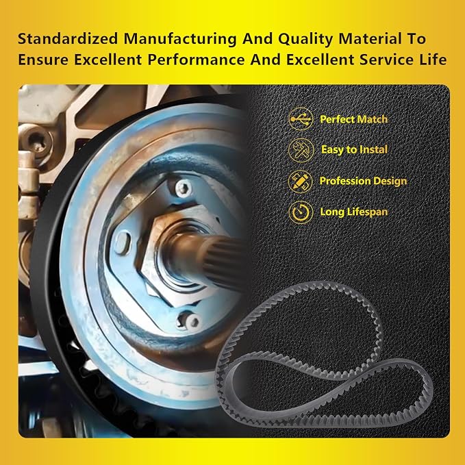 Drive Belt Replace 40024-04 Compatible with Harley-Davidson 2004-2006 Touring Series, 2009-2024 Trike Series, 139T, 1 1/8 Inch Width