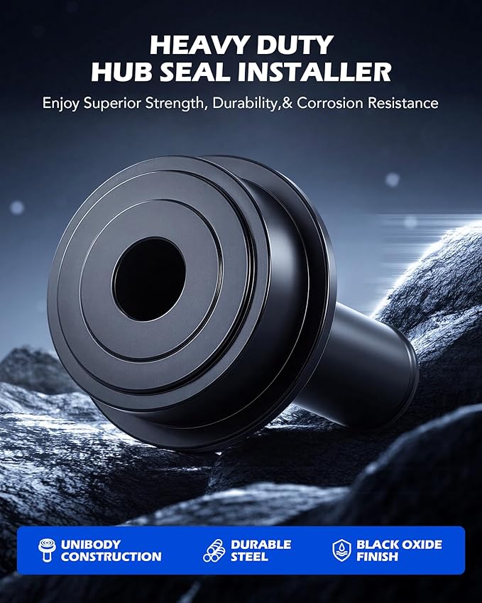 Orion Motor Tech Axle Shaft Seal Installer for Wheel Knuckle Vacuum Oil Seal Installation, Vehicle Sealing Ring Tool for Placement and Fitting Compatible with 1998-2004 Ford F250, F350, F450 F550 4X4s