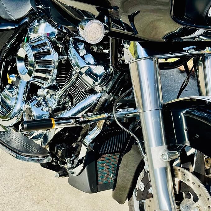 2014-2023 TDZ 1-1/4" Chrome Crash Bar Engine Guard for Harley Touring Street Glide Road Glide Road King Electra/Ultra Models【Buying Colorful Wheels for Matching is More Fashionable】