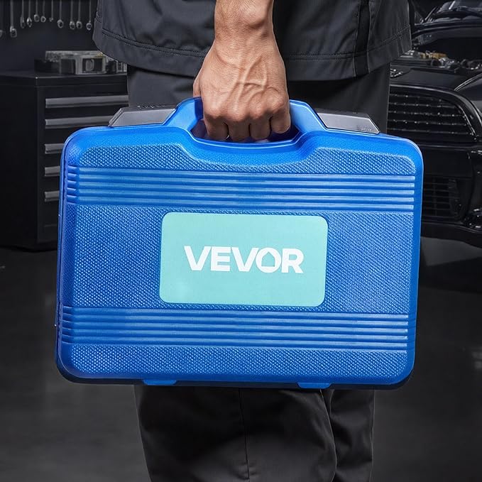 VEVOR 52pcs Custom Bushing Bearing And Seal Driver Set & 16pcs Slide Hammer Puller Set, 2 in 1 Bushing Bearing Driver Press Kit, Heavy Duty Removal Puller Installation Set with 49 Bushings, 10 Collets