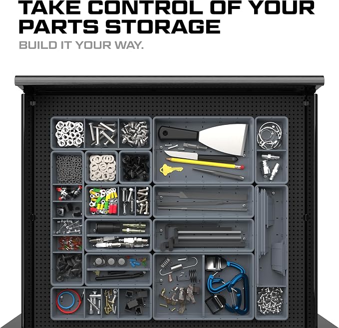 Prime Socket Bundle - Modular Socket Organizer & Tool Box Organizer, Wall Panel Tool Organization System - CONTAINER BUNDLE