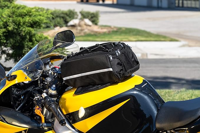 Chase Harper USA 1650 Magnetic Tank Bag - Water-Resistant, Tear-Resistant, Industrial Grade Ballistic Nylon with Anti-Scratch Rubberized Polyester Bottom, Strong Neodymium Magnets, 11.5"L x 10"W x 7"H