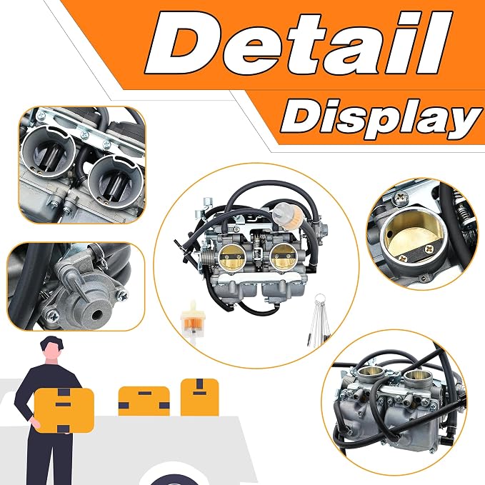 Carburetor Fit for 1988-2007 Kawasaki Ninja 250R 250 EX250, Repalces# 15001-1433, 15003-1602