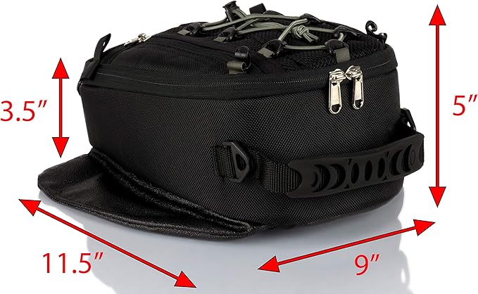 Chase Harper USA 450M Magnetic Tank Bag, Water-Resistant, Tear-Resistant, Industrial Grade Ballistic Nylon with Anti-Scratch Rubberized Polymer Bottom, Super Strong Neodymium Magnets