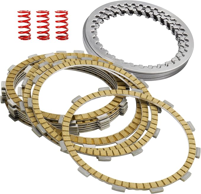 M8 Clutch Plate Kit Friction Steel Plate Set for Harley 2017-up Touring Street Glide FLHX/Road Glide FLTR/Road King FLHR/Electra Glide FLHT & 2018-up Softail Model with Milwaukee 8 Engine