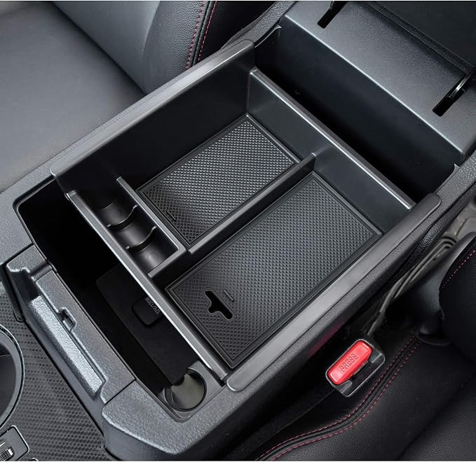 JDMCAR Storage Drawer and Center Console Organizer (Black Trim) Compatible with Toyota 4Runner Accessories 2014-2022 2023 2024