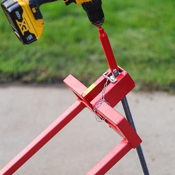 BISupply Lawn Mower Lifting Platform with Manual Handle - 882 lb Capacity, Adjustable Deck for Riding Mowers, Garden Tractors, Jack Lift with Manual Handle, Power Tool Extension