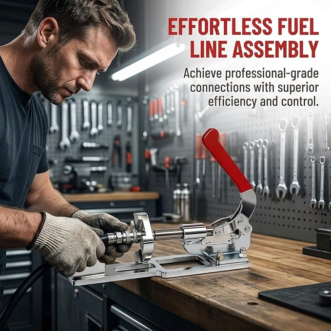 Professional Fuel Line Quick Connector Tool Kit,Universal Fuel Line Fittings Installation Tool Kit, AN Hose Fitting Installation Tool for Sizes 1/4" to 3/4" & 4AN to 12AN