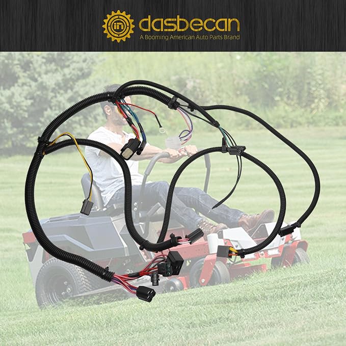 Dasbecan Lawn Mower Wiring Harness Kit Compatible with Toro TimeCutter Exmark Quest E/S Series Replaces# 136-9184 119-3343 121-5652