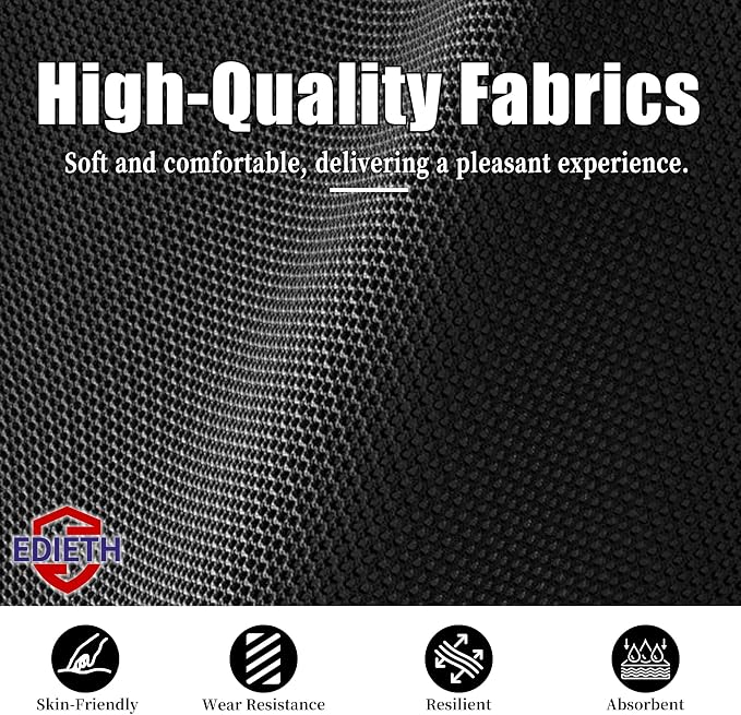 Front Seat Covers for Chevy Silverado & GMC Sierra 1500 1999-2006 & Classic Composite Sponge Fabric Soft Breathable Comfortable - Black