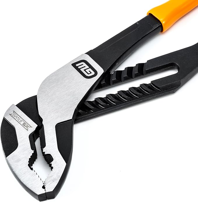 GEARWRENCH 82168 V-Jaw Dipped Handle Tongue and Groove Plier, 8" Size