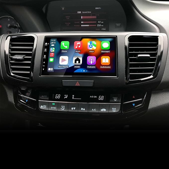 Scosche HA1717B Compatible with 2013-17 Honda Accord ISO Double DIN & DIN+Pocket Dash Kit Black