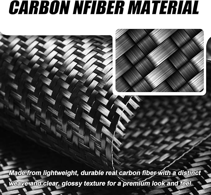 10PCS Real Carbon Fiber Interior Trim Kit Compatible with 2016-2021 10th Gen Honda Civic – Center Console Dashboard, Gear Panel, AC Air Vent, Interior Decor Sticker Accessories