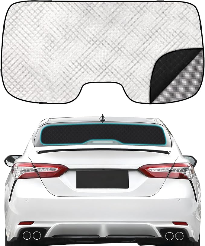ZATOOTO Toyota Camry 2018-2023 Rear Windshield Sunshade Back Window Sunshield Double Layer for Sunshade and Privacy Offer Great Visibility Sun Blocker Back Window Sunshade