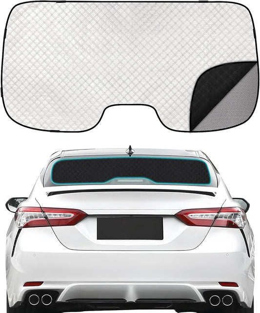 ZATOOTO Toyota Camry 2018-2023 Rear Windshield Sunshade Back Window Sunshield Double Layer for Sunshade and Privacy Offer Great Visibility Sun Blocker Back Window Sunshade