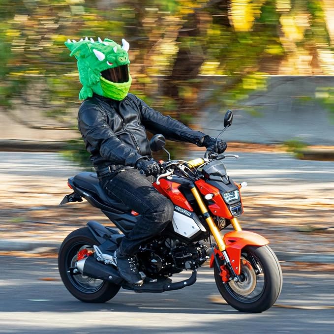 MotoLoot Helmet Cover for Motorcycle Helmet, Fun Rides and Gifts (Cover Only. Helmet Not Included) - Dragon