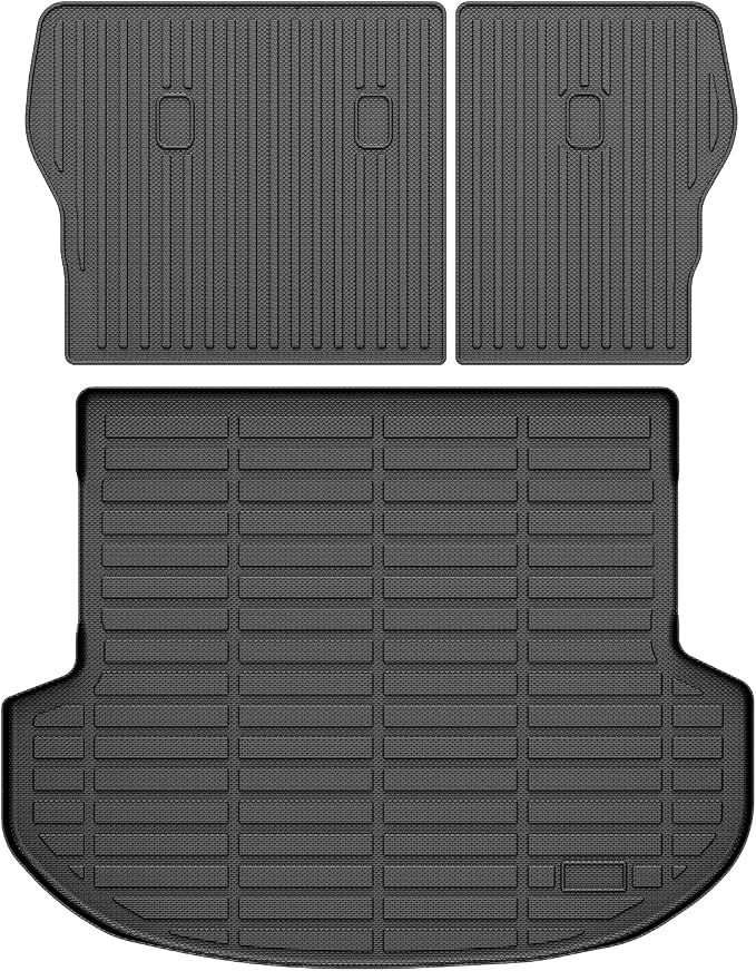 Santa Fe Cargo Liner - Trunk Mat for Hyundai Santa Fe 2021-2023, All Weather Cargo Mat for Santa Fe Accessories, Heavy Duty Car Mats, Car Accessories