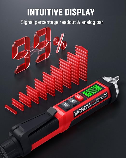 KAIWEETS Circuit Breaker Finder Tool Kit KT302P and KAIWEETS Non-Contact Voltage Tester Pen KTL01