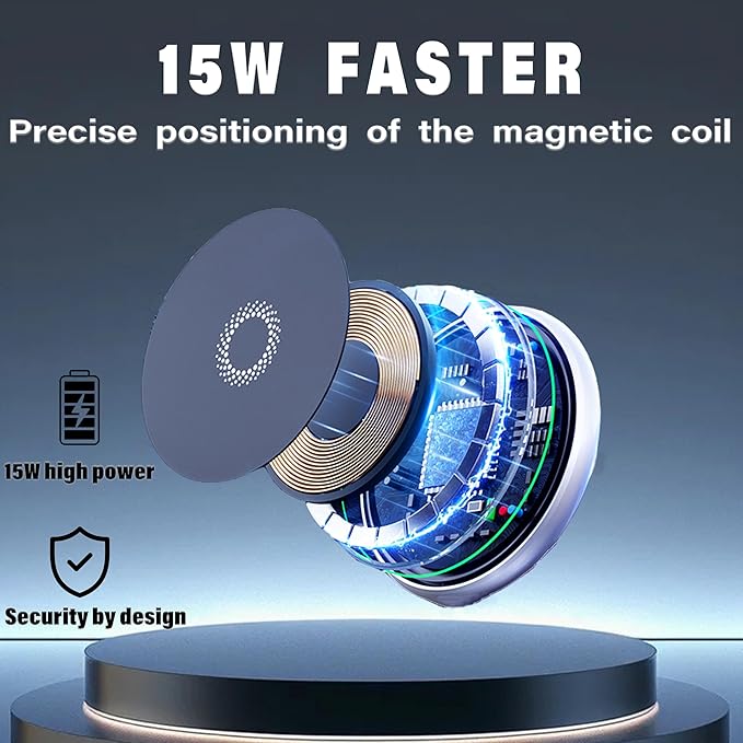 Car Phone Holder for VW Atlas 2024 2025 2026 / VW Altas Cross Sport 2024 2025 2026 Accessories Apply to 12 Inch Touch Screen 15W Fast Wireless Charger Screen Fixed Clip Cell Phone Mount