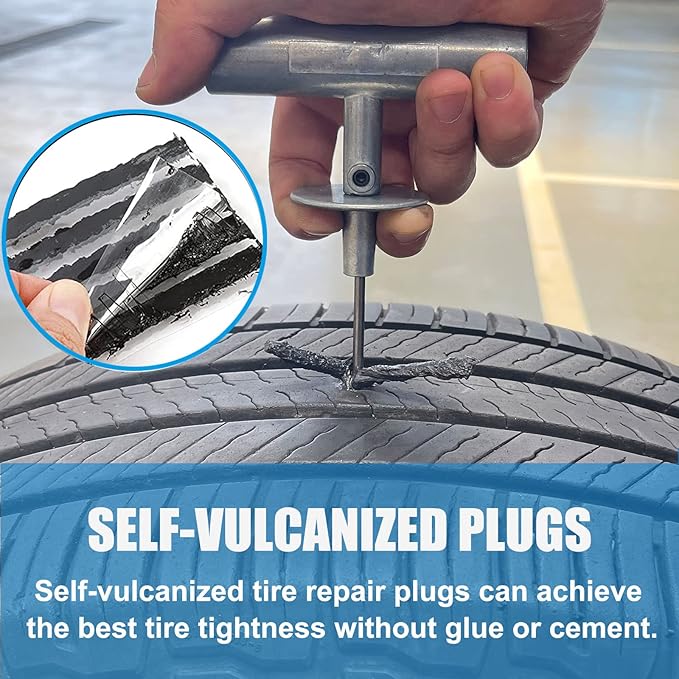 Tire Plugs Heavy Duty (4", 30pcs).Tire Sealing Strip for Puncture Repair are Suitable for Tubeless Tires Car, Light Truck, Motorcycle, ATV, UTV. etc.…