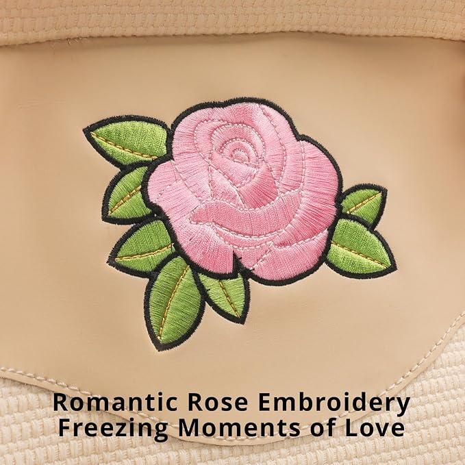 Pink Car Seat Covers,Handmade 3D Pink Rose Floral Seat Protector for Cars,SUVs&Trucks,Universal Luxury Car Interior Decoration,Gift for Women Valentine's Day Gifts (1-Piece)
