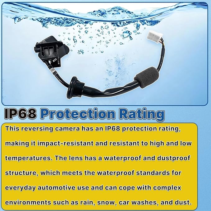 K015-67-RC0A Rear View Back Up Camera Compatible with Mazda CX-5 2013-2016 | Backup Camera with Park Assist Reverse Replace# K015-67-RC0 K01567RC0 KD33-67-RC0 KD3367RC0A KD3367RC0B KD3367RC0C