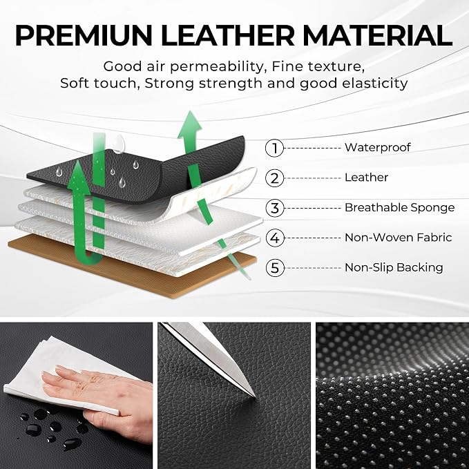 Car Seat Covers Fit for Nissan Rogue Altima Sentra Versa: Faux Leather Front Seat Covers Waterproof Automotive Seat Protector(2 Seats Black)
