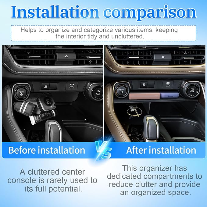 EDBETOS Center Console Organizer and Dashboard Organizer for 2023 2024 2025 Toyota Grand Highlander