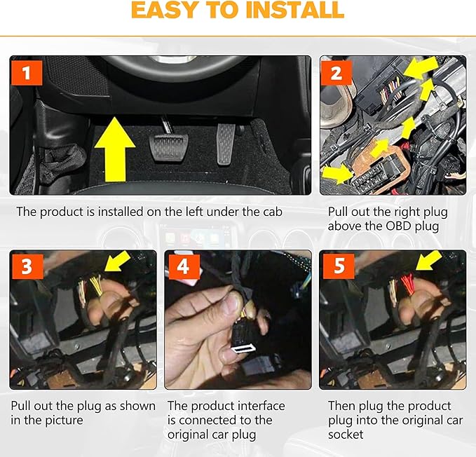 Auto Start Stop Eliminator Fit for Jeep Wrangler JL JLU JT Gladiator 2018-2023 (Not fit 4XE), Plug & Play Car Start Stop Eliminator, Auto Start-Stop Disabler Accessories