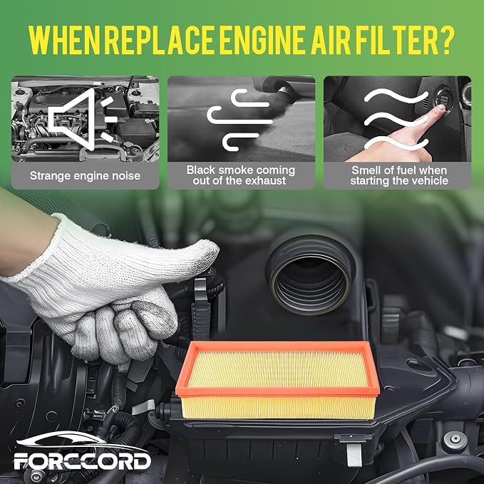 Cabin Air Filter and Engine Air Filter Fits for Nissan Altima 2007-2013, L4 2.5L Activated Carbon Cabin Filter Replacement CF11173 CA10349