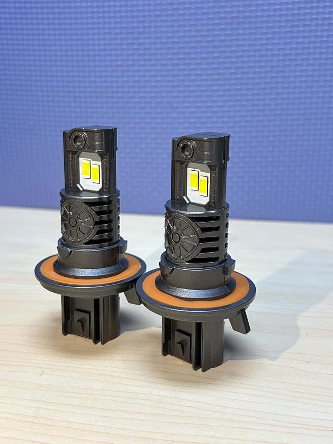 Termitor Latest H13/9008 Light Bulbs, 50,000LM Brightness High/Low Beam, 75000+ Hours Long Service Life, 6500K Cool White, Real 1:1 Halogen Size Exterior Fog Light Bulbs, 3 Mins Plug N Play, Pack of 2