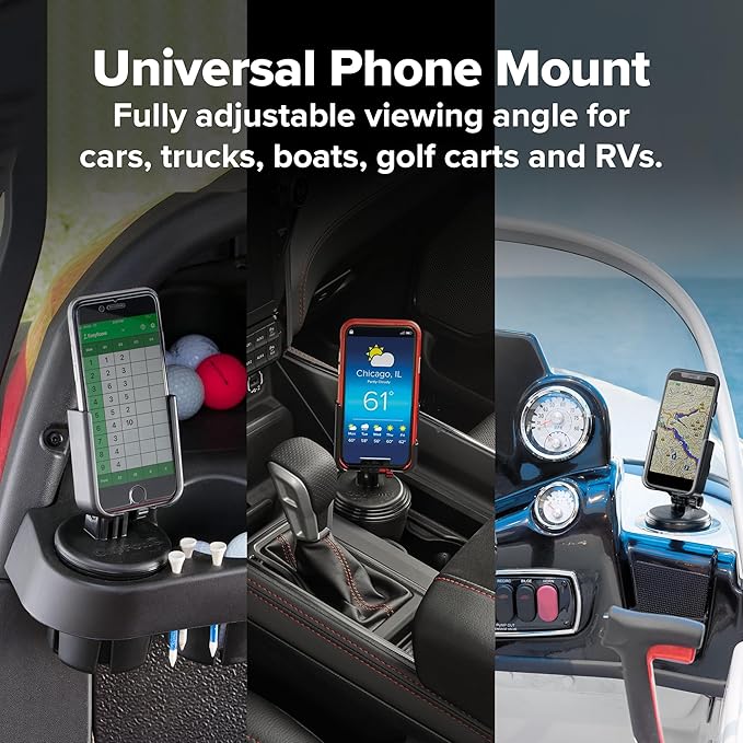 WeatherTech Portable Electronic Device Mount, Orange, Fits Smartphones