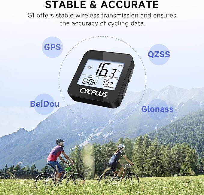 CYCPLUS Tire Inflator A2 + GPS Bike Computer G1