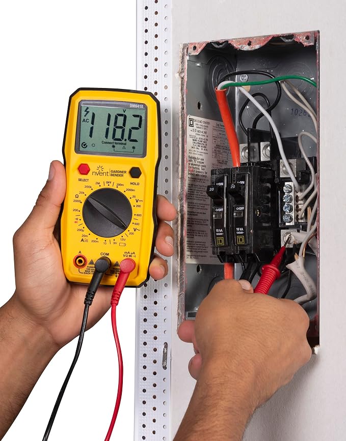 Sperry Instruments DM6410 8 Function Digital Multimeter, Yellow