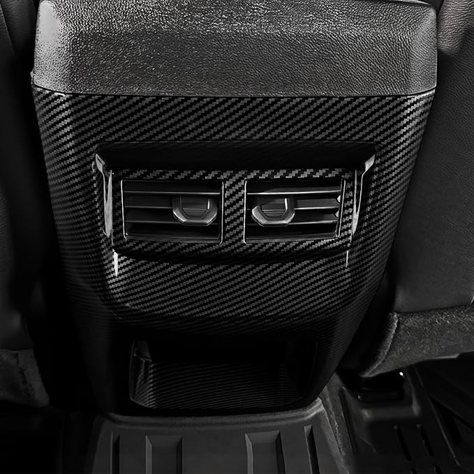 Car ABS Carbon Fiber Armrest AC Vent Rear Seat Air Outlet Panel Sticker Cover Interior Trim Decal for Chevrolet Colorado 2023 2024 2025 2026 Accessories