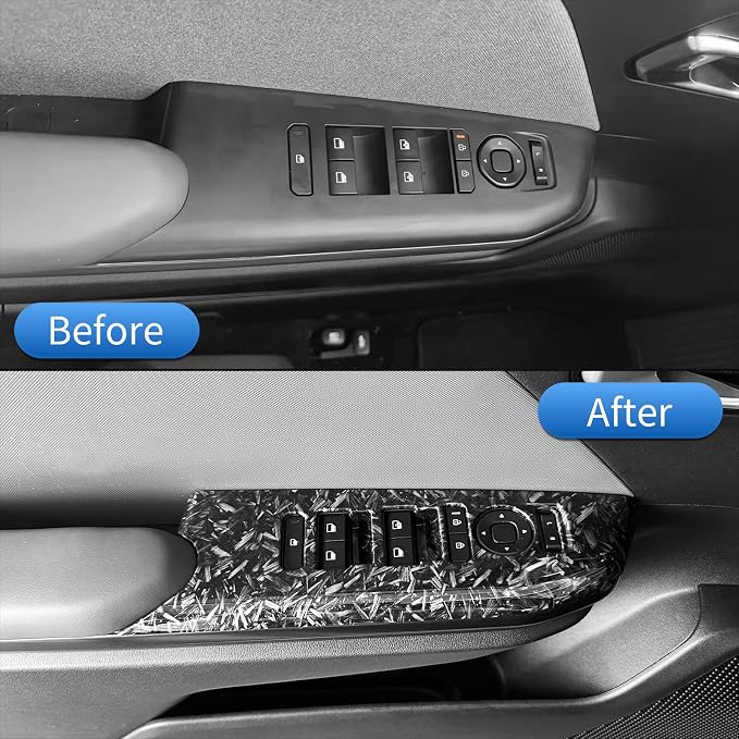 4PCS Door Lock Switch Covers Trim Compatible with Kia K4 2025-2026 Accessories (Forged)