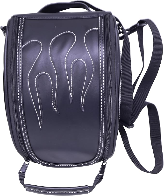 Universal Motorcycle Tank Bag Waterproof with Heavy Duty Strongest Magnetic Mount Gas Tank Bag Tool Bag Saddlebags for Harley Sportster Fatboy Dyna Softail Touring Honda Yamaha Suzuki Kawasaki