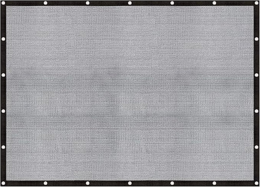 Cool Area 60-70% Shade Cloth 8x10FT Heavy Duty Knitted Mesh Tarp with Grommets Mesh Screen for Patio Canopy Garden Porch Greenhouse Pools Dog Kennel Black