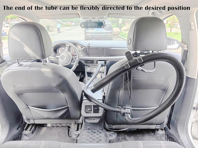 Car AC Vent Extender for Backseat, Universal Air Flow Extension for Most Cars SUVs, Rear Seat Cooling Vent Extension for Kids Pets and Passengers, 78.8 Inch long