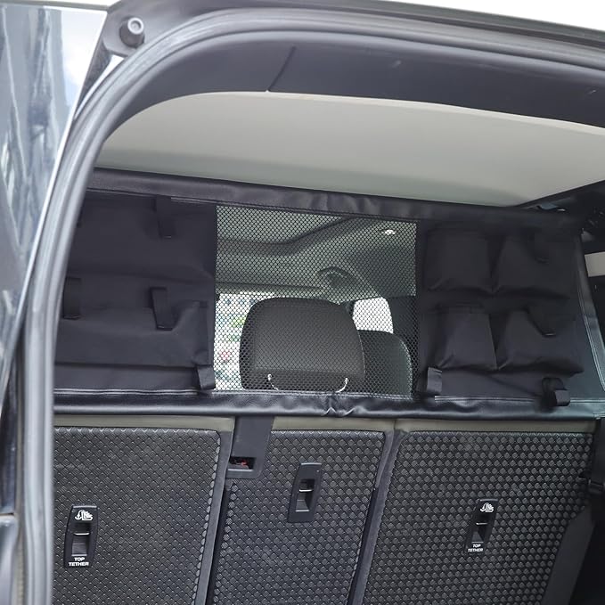 Pet Restraint Net Dog Fence Car Backseat Divider Vehicle Gate Cargo Area Travel Trunk Mesh Net Screen for Land Rover Defender 110 1984-2018 2019 2020 2021 2022 2023 2024 2025+