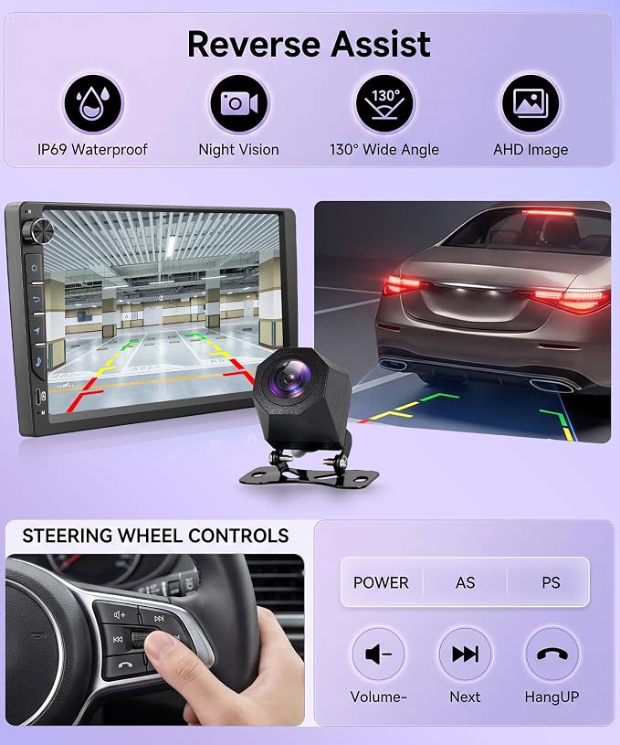 Rimoody 4G+64G Android 15 Car Stereo for Toyota Camry 2000-2006, 9 Inch Incell Touchscreen with Physical Buttons, Wireless CarPlay Android Auto GPS WiFi Bluetooth FM RDS EQ SWC Type-C Backup Camera