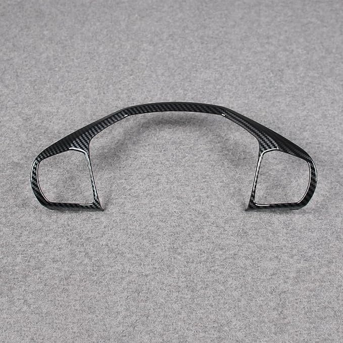 for Ford Explorer 2023 2024 2025 Wheel Steering Trim Panel Cover Trims ABS Carbon Fiber Pattern