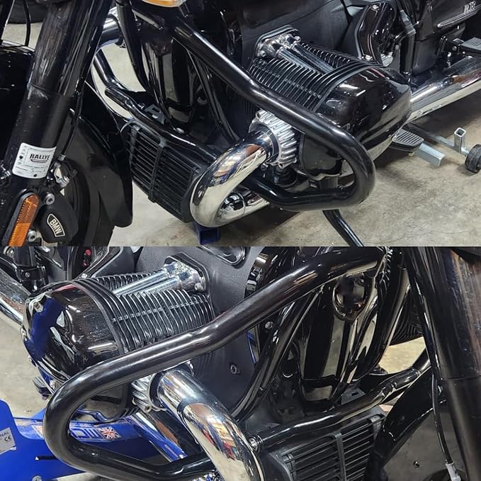 Worldmotop Highway Crash Bar Engine Guard Compatible with BMW R18 R18B Classic R 18 2020 2021 2022(Black)